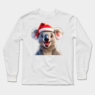 Koala Claus: Spreading Christmas Cheer Down Under! Long Sleeve T-Shirt